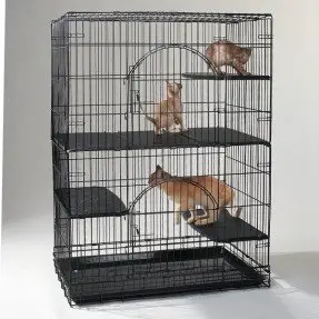  Plataformas de lujo de jaula para gatos (juego de 3) 