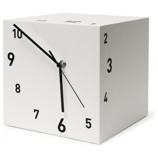  Tothora quadra 15 reloj de mesa blanco escritorio y repisa contemporáneos 