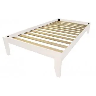  Armazón de cama con plataforma doble de bambú macizo totalmente de madera elegir acabado 