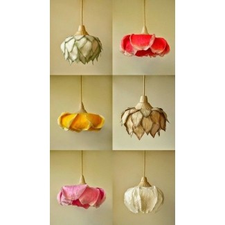  Lámparas colgantes de flores del artista de iluminación sachie muramatsu the lanterns 