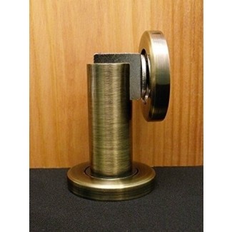  KES HDS300-5 Tope de puerta / puerta magnético de alta resistencia con montaje de tornillo oculto de cierre, bronce antiguo 