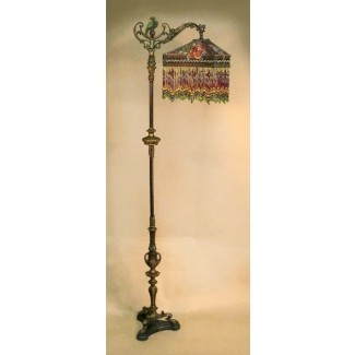  Lámpara de pie victoriana antigüedades 17 
