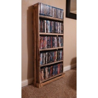  El estante de madera para dvd tiene capacidad para aproximadamente 230 