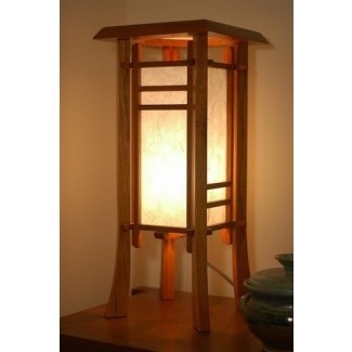  Lámpara de mesa con linterna japonesa 3 