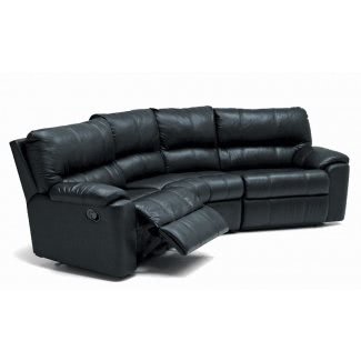  Sofá reclinable curvo 