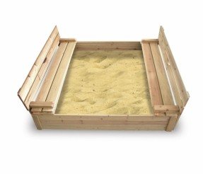  Caja de arena rectangular de cedro de 4 'con tapa 