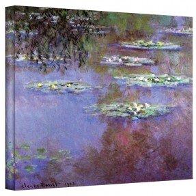  '' Sea Roses II '' de Claude Monet Pintura Impresión en lienzo 