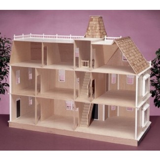  Casa de muñecas de madera grande 1 
