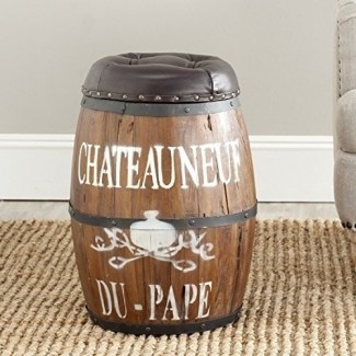  Safavieh Home Collection Bryce Brown Barrel Stool 