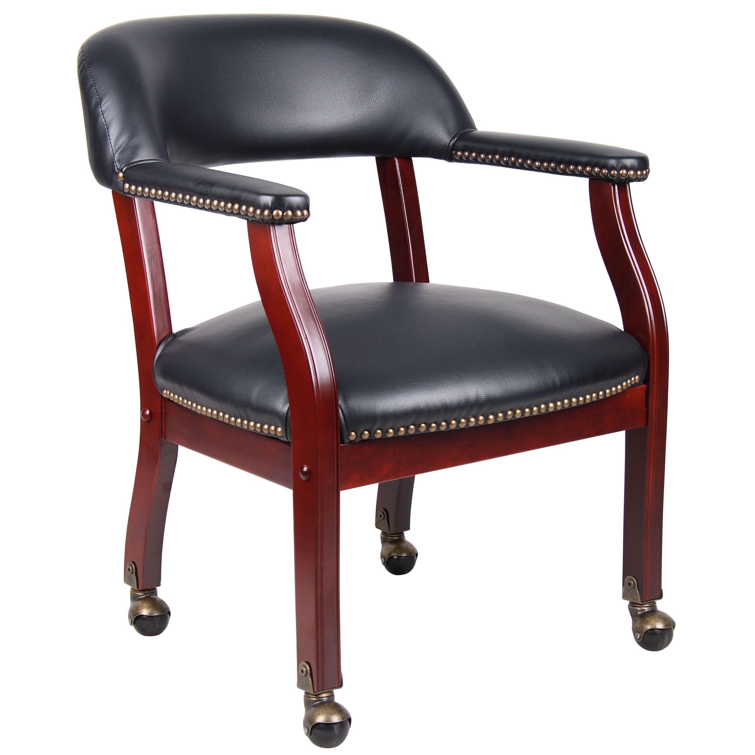 Boss Captain's Silla en vinilo negro